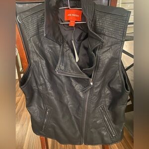 Joe fresh vest (leather look alike)